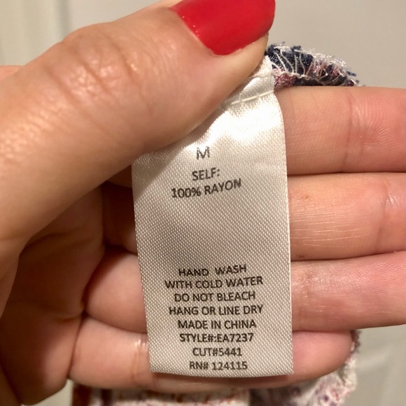 Flowy Multi-Pattern Top, Medium - Picture 7 of 7